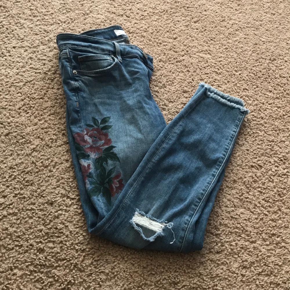 Loft Distressed Jeans - Picture 3 of 6